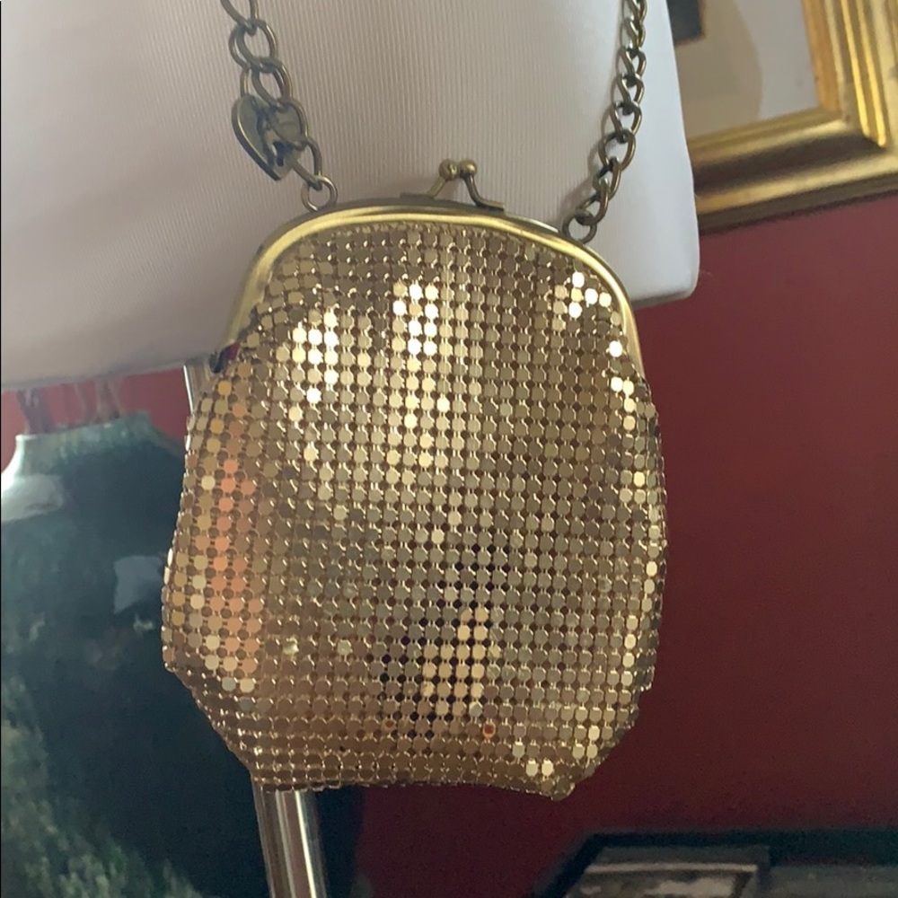 American rags Gold metal Crossbody purse - Picture 2 of 4